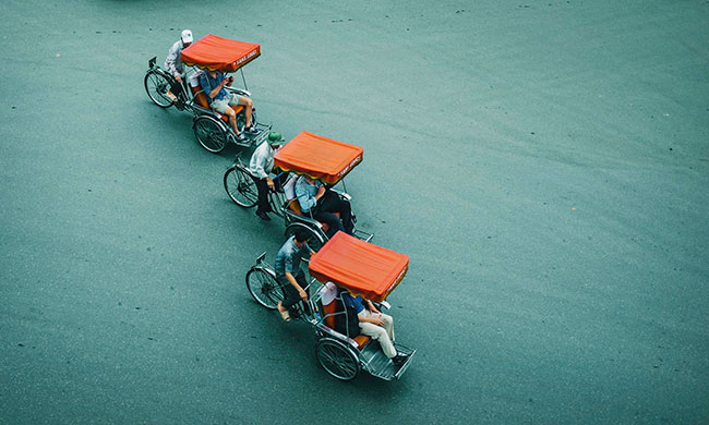 A cyclo tour around Hanoi