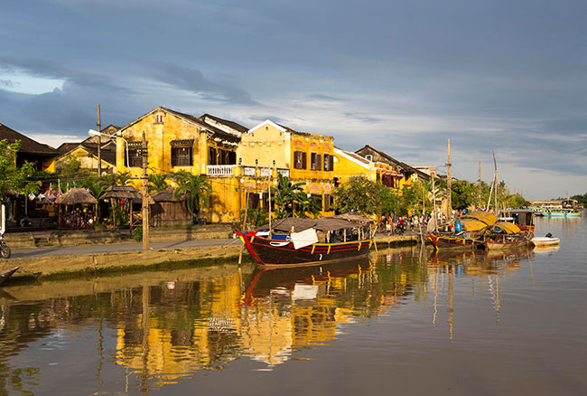 Hoi An riverside in Vietnam